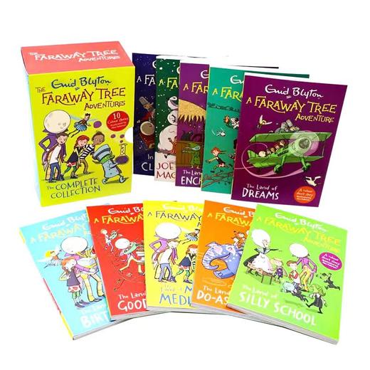 【赠音频，蓝思值640L】远方的魔法树10册A Faraway Tree Adventure章节桥梁侦探小说英文原版五个小伙伴远方的魔法树 商品图1