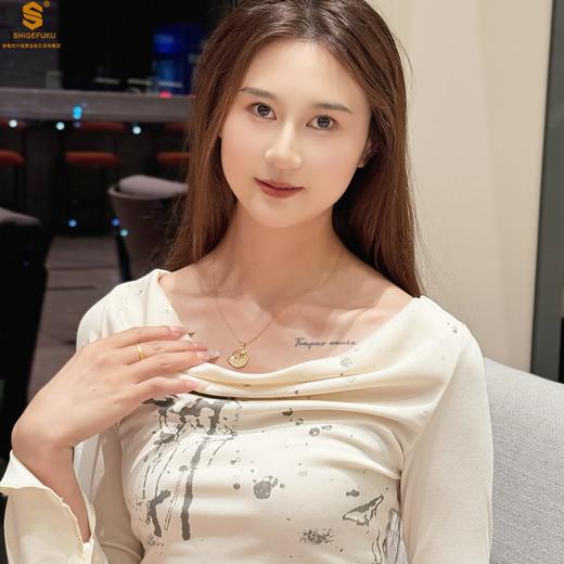 【品牌授权】【香港周六福】富甲一方K金吊坠（附赠K金项链） 商品图4