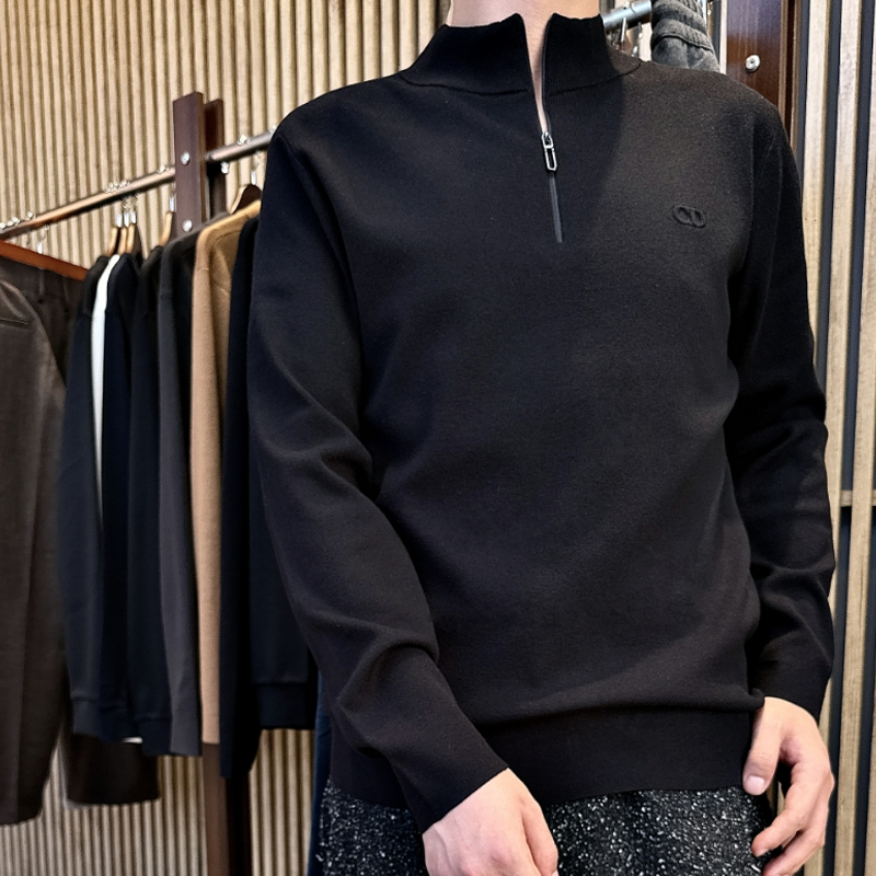 严选 | 迪奥同款 拉链针织套头衫（同厂同面料）