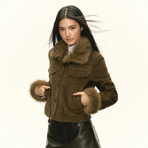 Ariseism 美式复古短外套女秋季新款上衣 商品图3