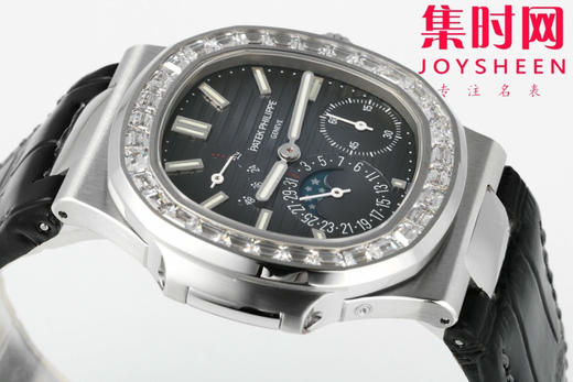 PPF潜心三年 真"芯"之作！百达翡丽PP鹦鹉螺系列5712GR 方钻牛仔蓝皮带款总裁 新升级V3版 男士腕表 商品图4