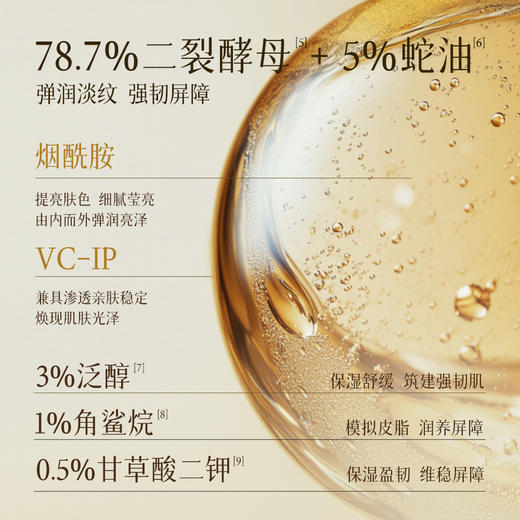 金蛇类蛇毒肽护肤套装 多效抗皱精华油露+精华面膜睡眠涂抹 商品图4