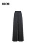 HIDEMI  大秀款进口羊毛手工毛边腰头设计感阔腿 厚款西裤长裤 深灰色 商品缩略图5