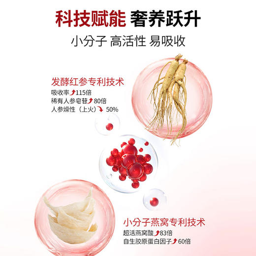 ⁶2送1【小分子燕窝发酵红参饮】300mg小分子燕窝+红参发酵液+益生菌及益生元 7*30g/盒【36氪燕 】SS06- QTT-SLYW 商品图1