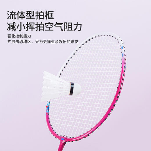 [新品·2支装 送球] 友谊729 7126铁合金分体羽毛球拍 耐打耐磨专业羽毛球拍大童成人室内外通用套装 商品图2