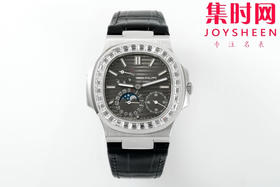 PPF潜心三年 真"芯"之作！百达翡丽PP鹦鹉螺系列5712GR 方钻灰盘皮带款总裁 新升级V3版 男士腕表