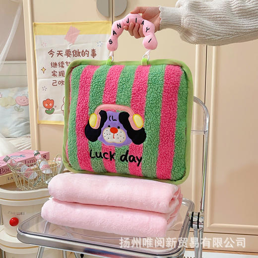 多巴胺抱枕毯子二合一办公室午睡折叠枕头被汽车车用靠枕被子两用 商品图4