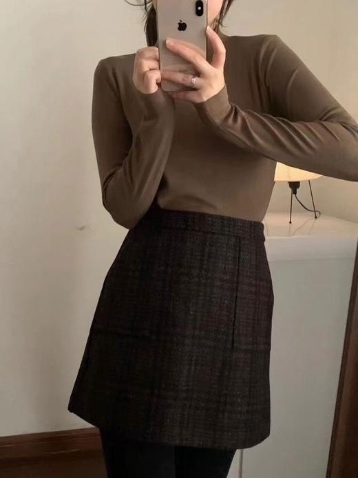 【限时福利 买一送一 德芙小立领】升级款限时特惠 穿了跟没穿一样 奶乎乎软绵绵 半高领面膜衫女内搭秋冬磨毛打底衫修身保暖外穿长袖T恤百搭上衣 商品图7