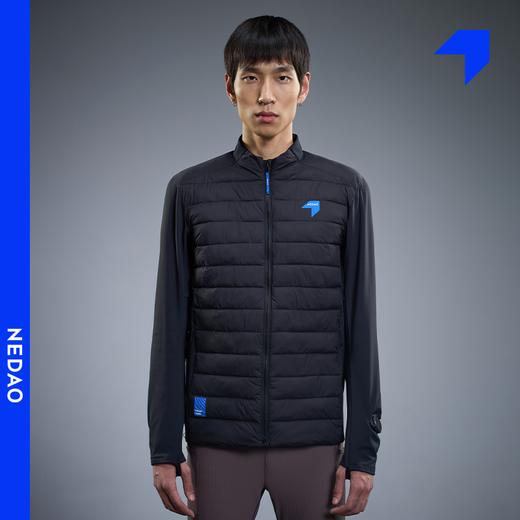 内道新品聚能球立领拼接棉服保暖防风自收纳男户外运动跑步棉服外套 商品图2