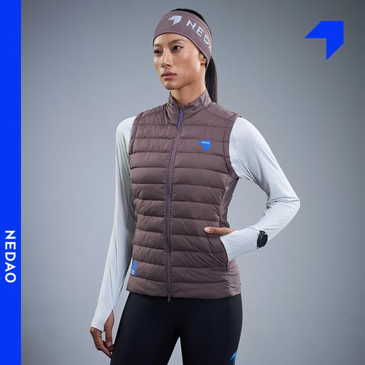 内道新品聚能球保暖马甲男女同款保暖防风自收纳户外运动跑步马甲 商品图3