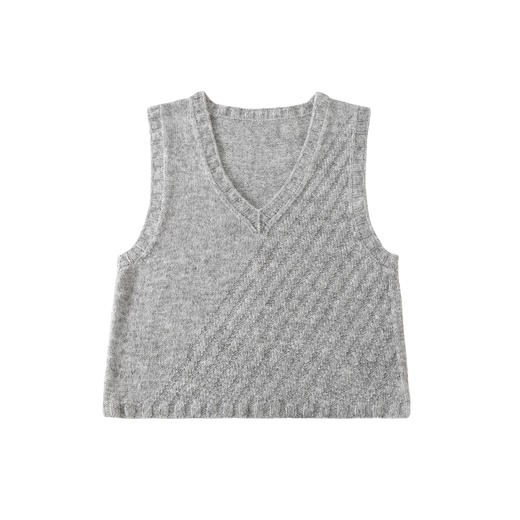 苏苏姐家斜纹背心手工DIY编织棒针衣服毛线团上衣材料包 商品图5