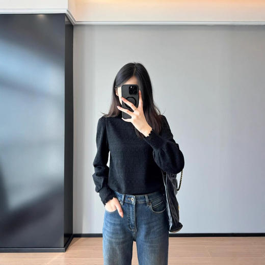 美翻了~2025法式蕾丝打底衫半高领花边领优雅上衣2025秋冬新款！ 商品图1