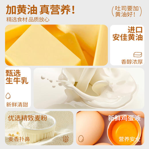 【厚切黄油吐司500g（8枚装）*2箱】一只小叉叉(多口味可选）绵软细腻 浓郁黄油 商品图2
