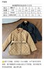 巴家25新品女士马术骑士刺绣绗缝薄款棉服 商品缩略图5