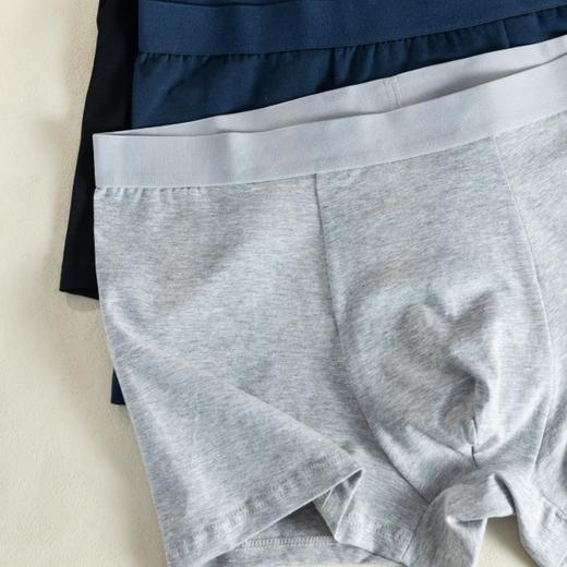 赏茜男士纯棉平脚内裤|50支长绒棉，3D立体版型，舒适无束缚 商品图4