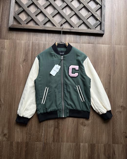 蔻池女士夹克保暖防风棉质拼色春秋日常休闲外套 商品图2