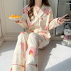 自然醒绮梦牛奶丝新款春秋季天女士睡衣可爱长袖两件套网红风大码家居服QH 商品缩略图3