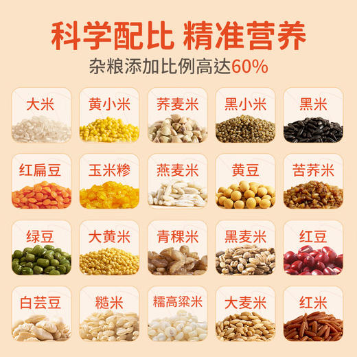 北纯多谷物米饭 高纤谷20 5斤/袋 商品图2