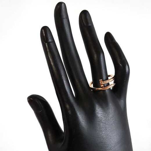 【95新】Cartier卡地亚Juste un Clou系列B4092558 18K玫瑰金粗版无钻钉子戒指58号中性款091025NJ48现售价：12000 商品图6