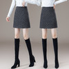 YM 8567-48气质简约波点毛呢半身裙时髦洋气a字短裙 商品缩略图2
