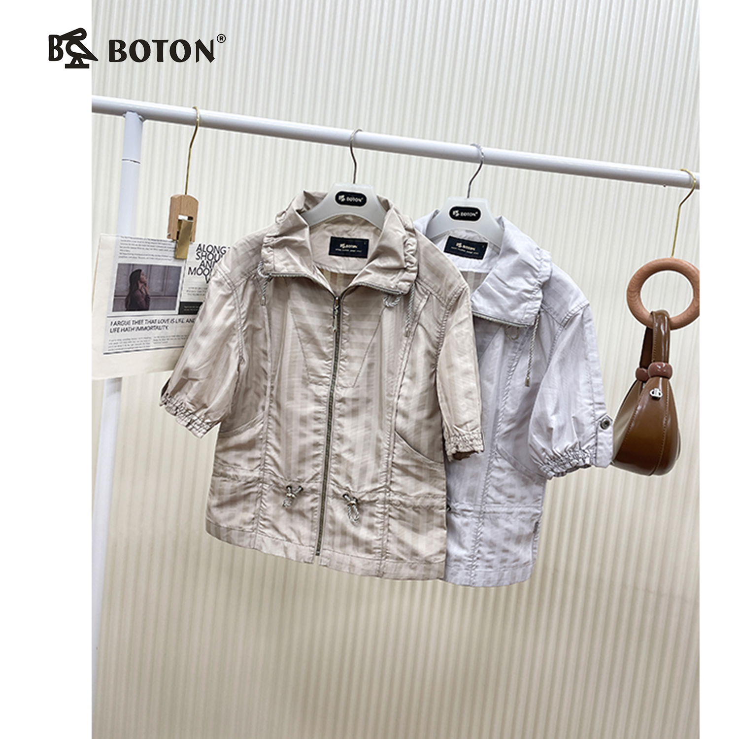 【第2件半价！尾货清仓不退换】波顿女士中袖夹克LJ387