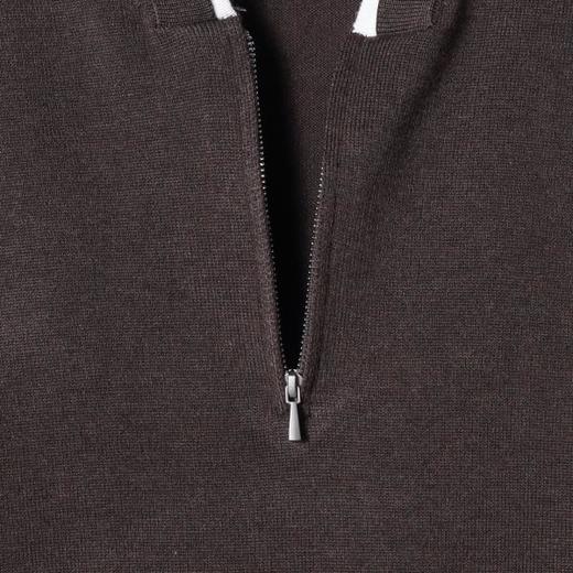 6292SDSA男士秋冬新款痞帅男装韩版简约半拉链V领假两件针织毛衣百搭 商品图3