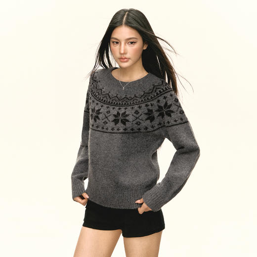 Ariseism 美式复古毛衣女秋季新款上衣 商品图1