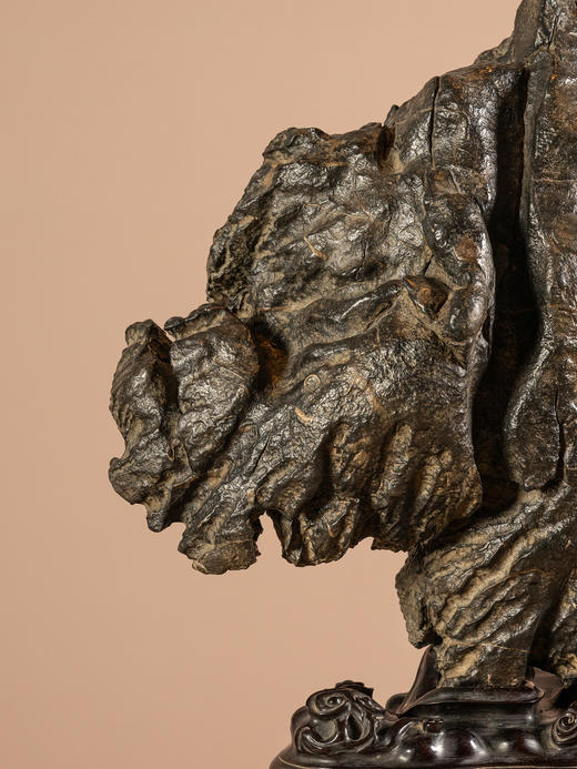 清	灵璧石文房赏石（红木座） 商品图4