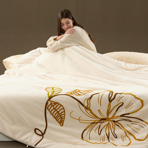 JACE獭獭被软糯蓬弹冬季暖绒被芯保暖 yb1028024 商品图5