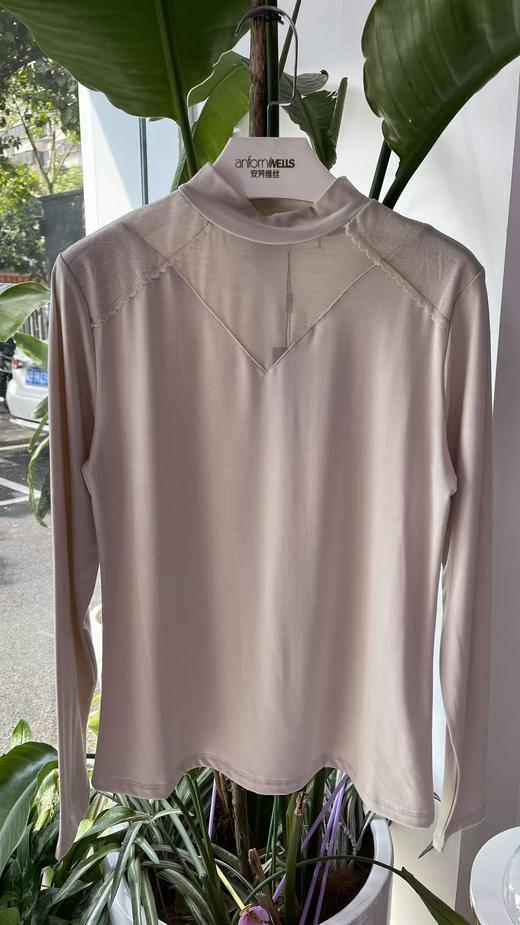 热奶肌底衣立领镂空网纱高弹舒适内穿外搭自带气质款16635105 商品图3