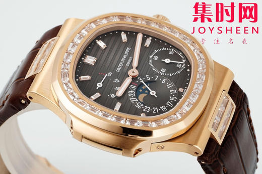 PPF潜心三年 真"芯"之作！百达翡丽PP鹦鹉螺系列5712GR 方钻玫瑰金皮带款总裁 新升级V3版 男士腕表 商品图4