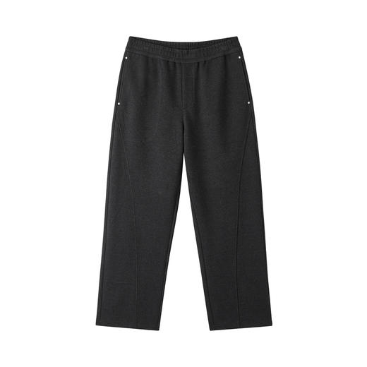 gxg.jeans男装 黑灰铆钉设计简约宽松休闲长裤男裤厚款 25冬新品 商品图4