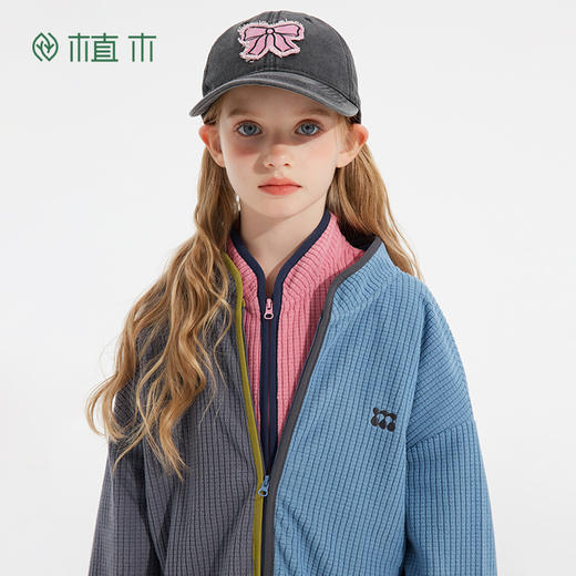 【小方糖·绒绒壳外套】植木童装2025秋季新款男女童户外保暖摇粒绒外套 商品图1