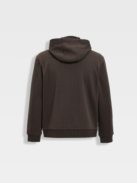 callisto雪茄棕羊毛莫代尔混纺外套 商品图1
