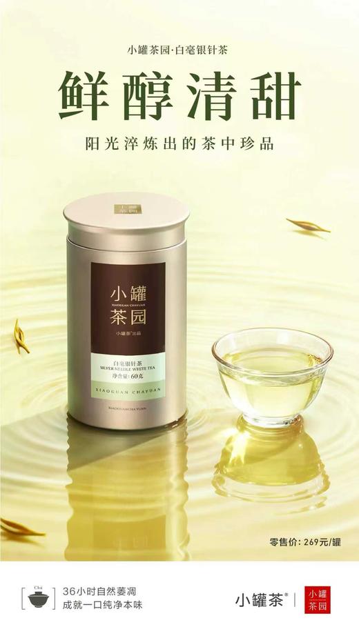 小罐茶园金标系列特级 白毫银针茶升级版60g 商品图7