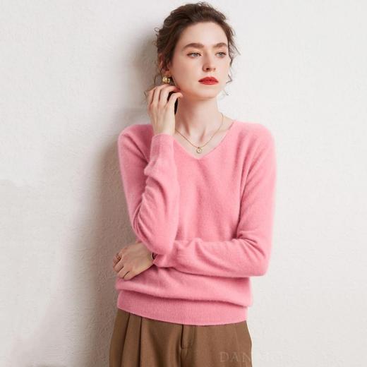 『DANMO云感针织羊毛衫』100羊毛 一线成衣 蓬松软糯 温柔知性 经典暖冬色系 V领/圆领 商品图5
