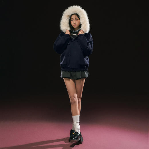 Ariseism 美式复古棉服外套女冬季新款上衣 商品图0