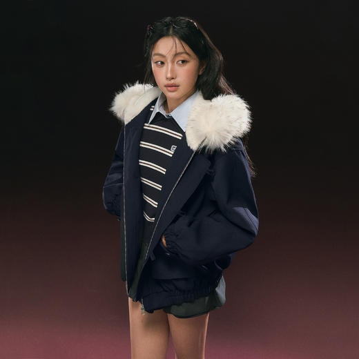 Ariseism 美式复古棉服外套女冬季新款上衣 商品图3