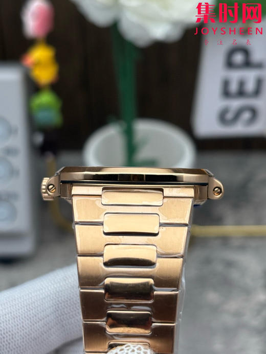 PPF潜心三年 真“芯”之作！百达翡丽PP鹦鹉螺系列5712GR 全玫金钢带 玫瑰金总裁 新升级V3版 男士腕表 商品图5