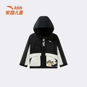 安踏儿童冬季新款男小童WWF系列厚外套加绒保暖舒适百搭时尚352549606