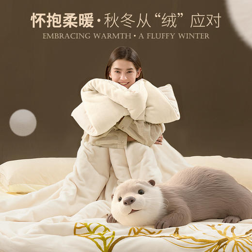 JACE獭獭被软糯蓬弹冬季暖绒被芯保暖 yb1028024 商品图0