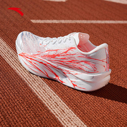 Anta安踏C202 6.0心跳氮科技竞训耐磨跑步鞋男款白红112535575R 商品图5
