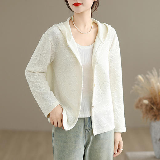 GYH 9425大码短款薄外套宽松休闲国风上衣 商品图1