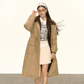 Ariseism 美式复古棉服外套女冬季新款