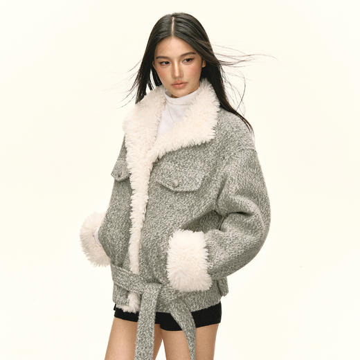 Ariseism 美式复古棉服女冬季新款上衣 商品图2