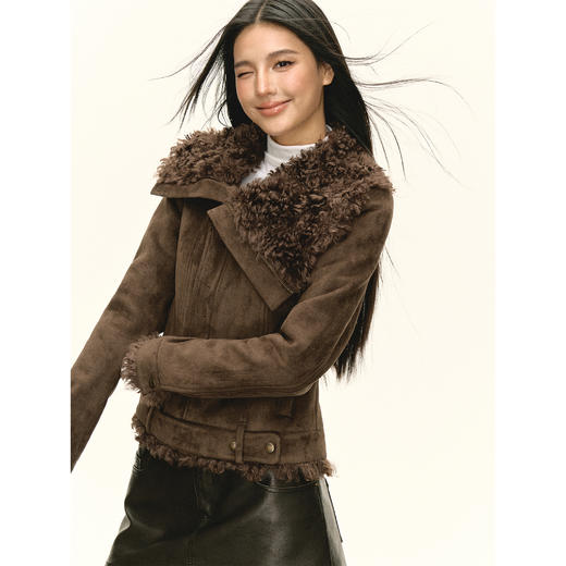 Ariseism 美式复古机车外套女秋季新款上衣 商品图1