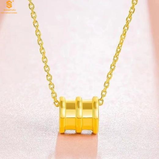 【双12抢先购 限时特惠】【香港周六福】黄金钻石首饰5D足金吊坠小蛮腰（附赠K金项链） 商品图1