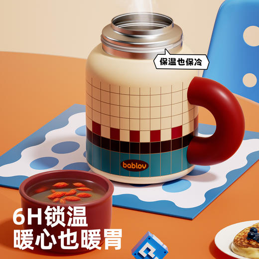 bablov儿童保温杯男女孩上学专用水杯学生高颜值小巧便携桌面杯子 商品图2