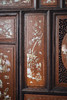 独角鹿西洋古董1890年代东南亚地区出品传统亭台人物主题螺钿镶嵌边柜 商品缩略图8