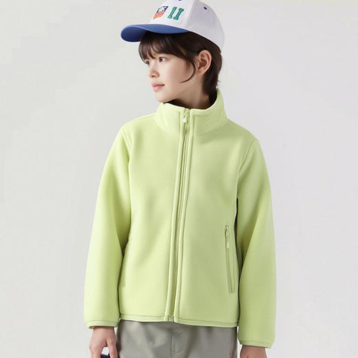 LUCKY DEER幸运鹿冬季亲子装加绒加厚保暖立领开衫抓绒外套 商品图6